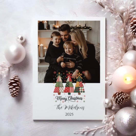 Photo Patchwork Christmas Feiertagskarte