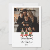 Photo Patchwork Christmas Feiertagskarte (Vorderseite)