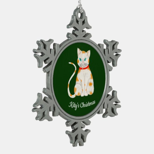 Photo Personalized Snowflake Framed Ornament (Links)