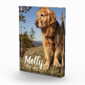 Photo Pet Memorial Plaque Dog Loss Keepsake Gift Fotoblock (Rechts)