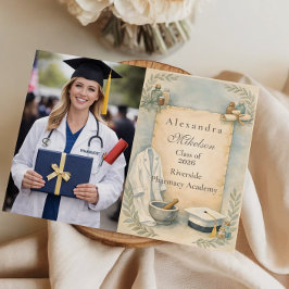 Photo Pharmacist Graduation Celebration Ankündigung