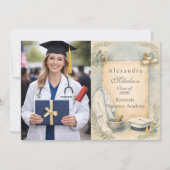 Photo Pharmacist Graduation Celebration Ankündigung (Vorderseite)