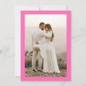 Photo Pink Bow She's Tying the Knot Bridal Shower Einladung (Rückseite)