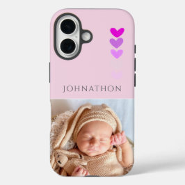 Photo Pink Personalized Phone iPhone 16 Hülle