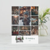 Photo Polar Express Christmas Feiertagskarte (Stehend Vorderseite)