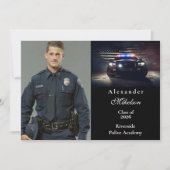 Photo Police Academy Graduation Ankündigung (Vorderseite)