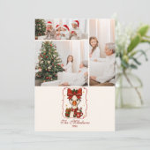 Photo PSilly Goose Christmas Feiertagskarte (Stehend Vorderseite)