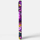 Photo Purple Abstract Hearts and Flowers Case-Mate iPhone Hülle (Rückseite / Links)