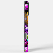 Photo Purple Abstract Hearts and Flowers Case-Mate iPhone Hülle (Rückseite / Rechts)