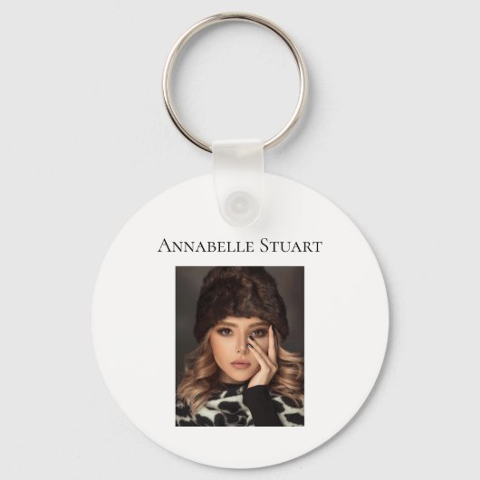 Photo QR code Business Company Large Schlüsselanhänger (Vorderseite)