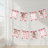 Photo Red Gingham Bows Berry First Bunting Flags Wimpelkette