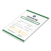 Photo Release Form Notepad Notizblock (angewinkelt)