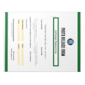 Photo Release Form Notepad Notizblock (Vorderseite)