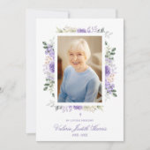 Photo Remembrance Service Dear Ones Purple Shades Einladung (Vorderseite)