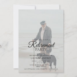 Photo Retirement Celebration Invitation Einladung