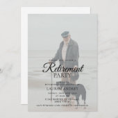 Photo Retirement Celebration Invitation Einladung (Vorne/Hinten)