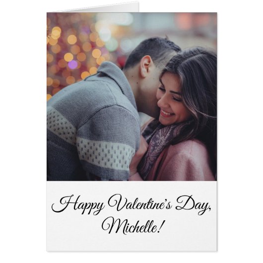 Photo Romantic I Love You Valentine's Day Card (Vorne)