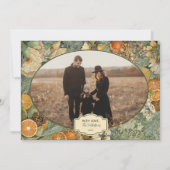 Photo Rustic Woodland Botanical Christmas Feiertagskarte (Vorderseite)