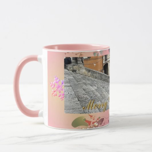 Photo Santa Pink Tasse (Links)