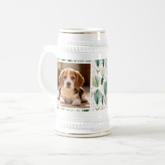 Photo Scandinavian Christmas Foliage Sage Green Bierglas