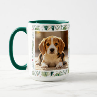Photo Scandinavian Christmas Foliage Sage Green Tasse