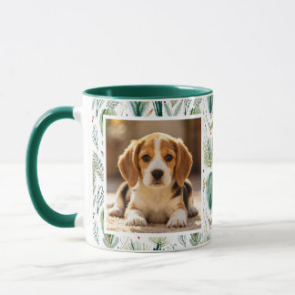 Photo Scandinavian Christmas Foliage Sage Green Tasse