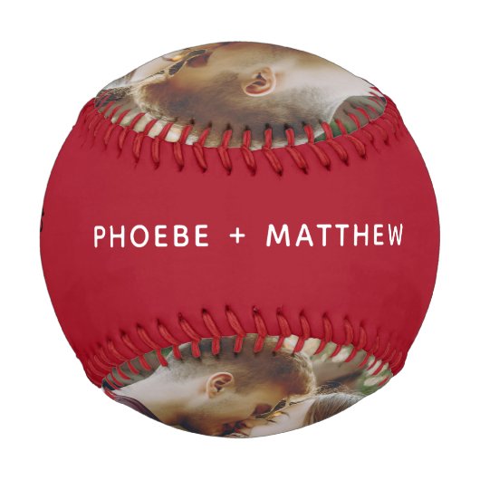 Photo Script Better Together Custom Baseball (Rückseite)