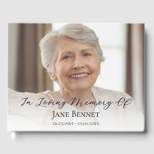 Photo Script In Loving Memory Memorial  Gästebuch (Vorderseite)