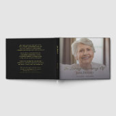 Photo Script In Loving Memory Memorial  Gästebuch (Voll)