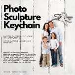 Photo Sculpture Keychain Fotoskulptur Schlüsselanhänger<br><div class="desc">To ensure the utmost quality and visual appeal of your Photo Sculpture Keychain, we recommend using a high-resolution photograph with a clear subject. In some cases, you may need to remove the background of your photo to optimize the final result. Don't worry, we've got you covered! To assist you with...</div>
