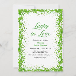 Photo St Patrick's Day Lucky in Love Bridal Shower Einladung