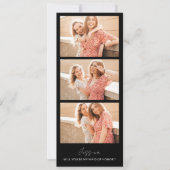 Photo Strip 3 Pictures Bridesmaid Proposal Card Save The Date (Vorderseite)