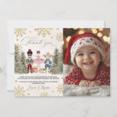 Photo Sugar Plum Nutcracker Thank You Einladung (Vorderseite)