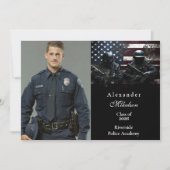 Photo SWAT Team American Flag Graduation Ankündigung (Vorderseite)