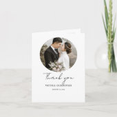 Photo Thank You Card Editable Template, Minimalist Dankeskarte (Vorderseite)