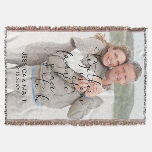 Photo Together is our Favorite Place to Be Decke (Vorderseite)