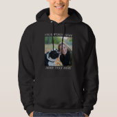 Photo Upload Hoodie with Custom Text (Vorderseite)