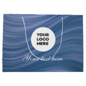 Photo Upload | Waterproof Square Label Große Geschenktüte (Rückseite)