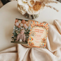 Photo Vintage Circus Fairytale Birthday