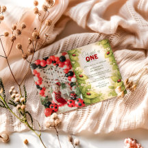 Photo Vintage Garden Lady Bug 1st Birthday