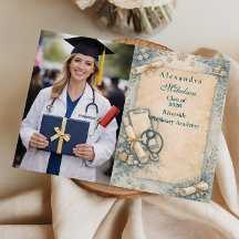 Photo Vintage Veterinary Graduation Part