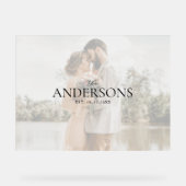 Photo Wedding Guest Signature Acrylschild (Vorderseite)