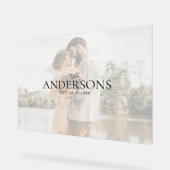 Photo Wedding Guest Signature Acrylschild (Winkel)