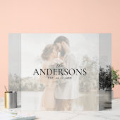 Photo Wedding Guest Signature Acrylschild (Hochzeit)