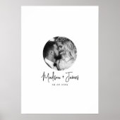 Photo Wedding Guestbook Signature Poster (Vorne)