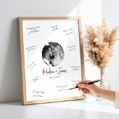 Photo Wedding Guestbook Signature Poster
