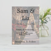 Photo Wedding Invitation | Customisable Wedding  Einladung (Stehend Vorderseite)