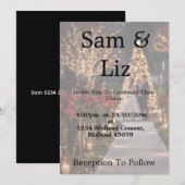 Photo Wedding Invitation | Customisable Wedding  Einladung (Vorne/Hinten)