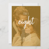 Photo Wedding Seating Chart (Rückseite)