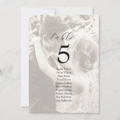 Photo Wedding Seating Chart (Vorderseite)
